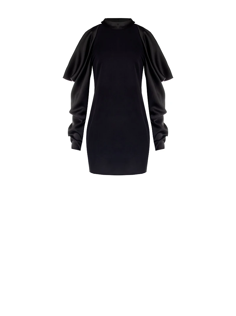 Robe à manches en satin