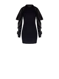 Robe à manches en satin