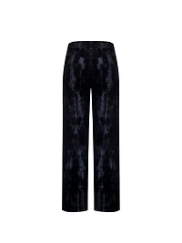 Velvet Wide-Leg Trousers