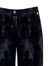 Pantalon large en velours