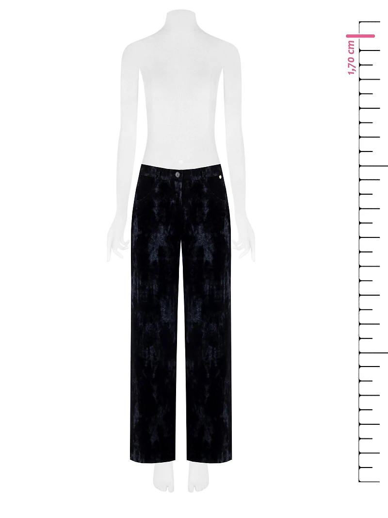Pantalon large en velours