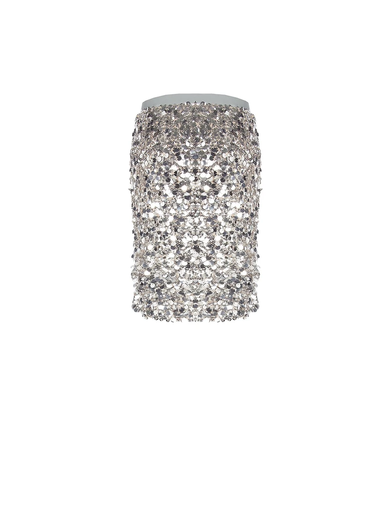 Jupe oversize à sequins