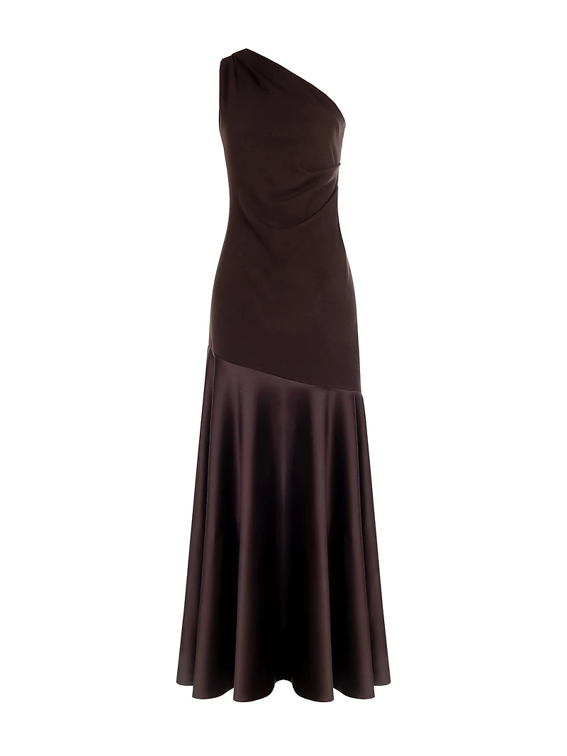 Maxi Dress with Satin Hem