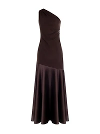 Maxi Dress with Satin Hem