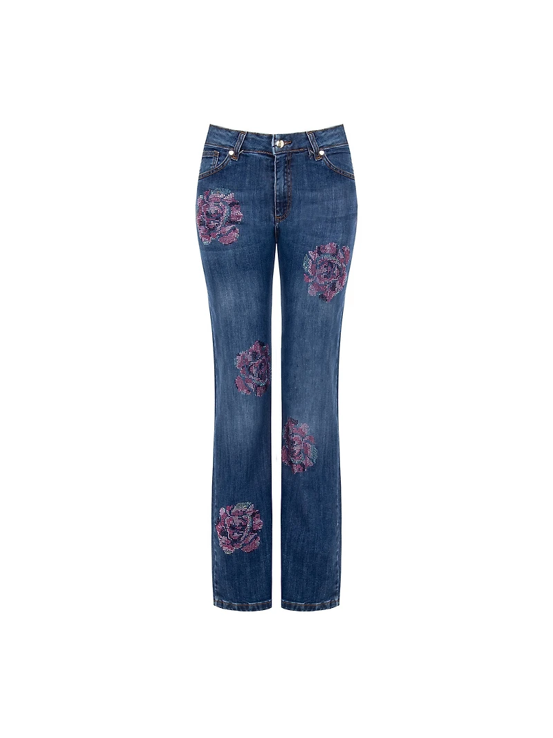 Floral Statement Jeans