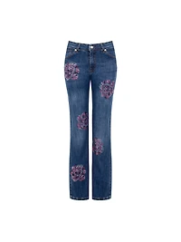 Floral Statement Jeans