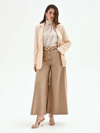 High Neck Lace Blouse