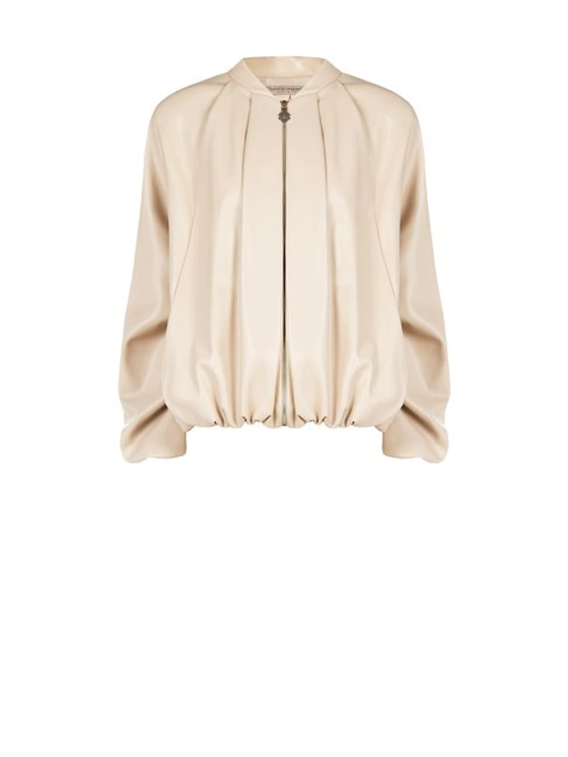 Zip-Front Blouson Jacket