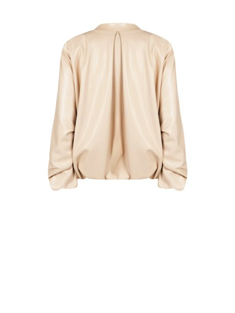 Zip-Front Blouson Jacket