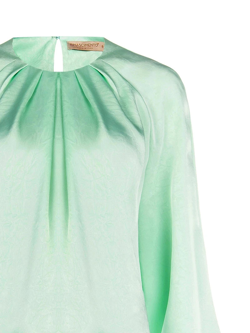 Blouse with Tie Cuffs