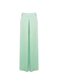 High-Waisted Wide-Leg Trousers