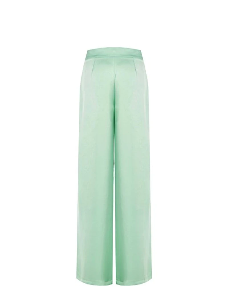 High-Waisted Wide-Leg Trousers