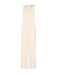 Sleeveless Wide-Leg Jumpsuit with Shoulder Detail