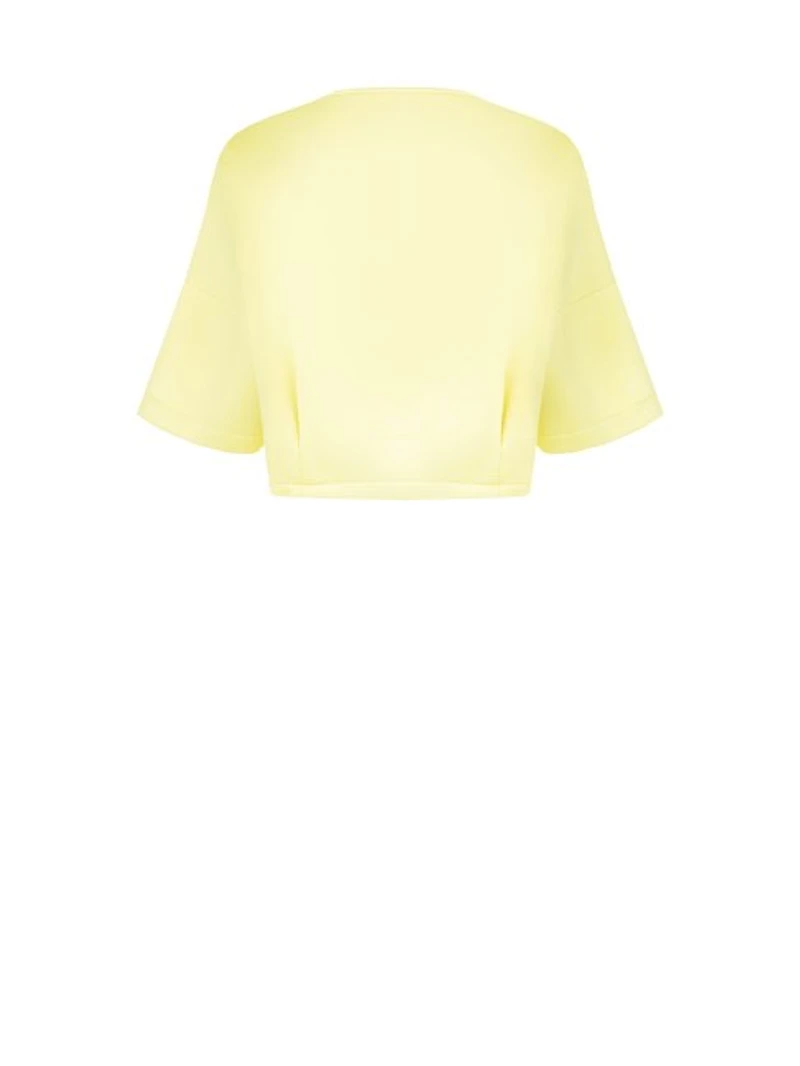 Veste à manches courtes zippée sur le devant