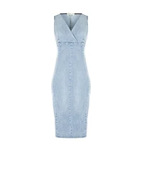 Sleeveless midi bodycon dress