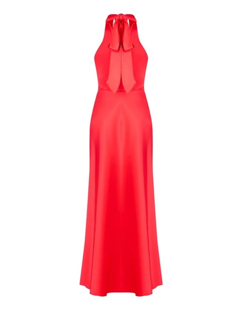 Scarlet Muse Cross-Neck Dress