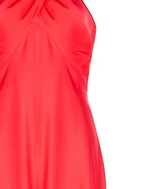 Scarlet Muse Cross-Neck Dress