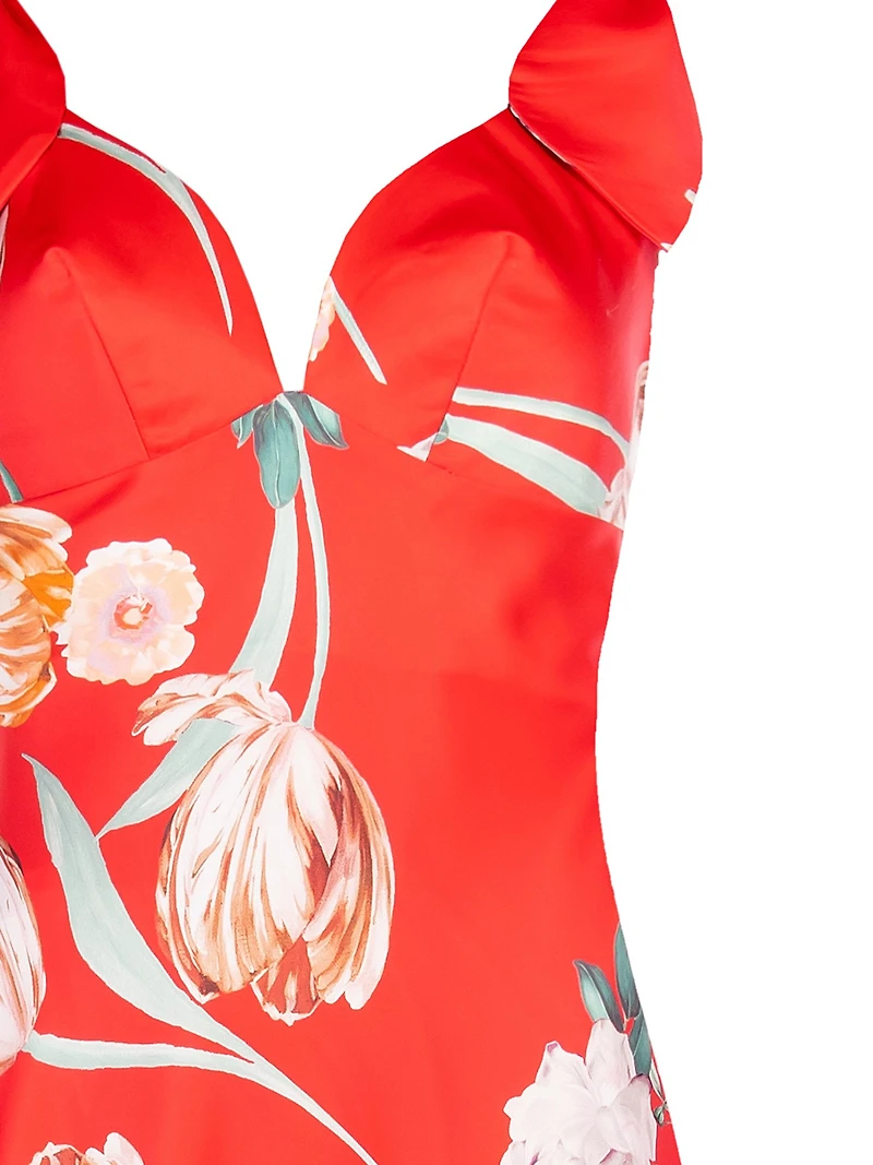 Robe sans manches longueur ras du sol