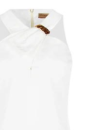 Ivory Halo Cut-Out Maxi Dress