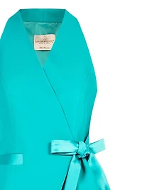 Gilet cache-cœur avec nœud décoratif