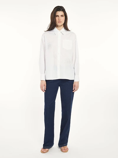 Rhinestone Detail Shirt