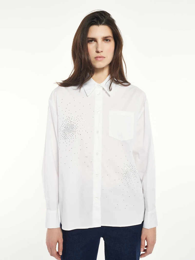 Rhinestone Detail Shirt