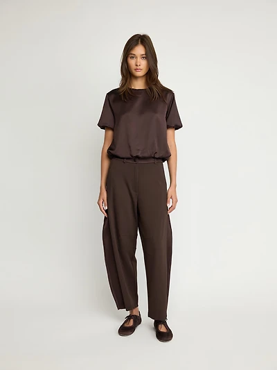 Wide-Leg Trousers with Side Panel Detailing