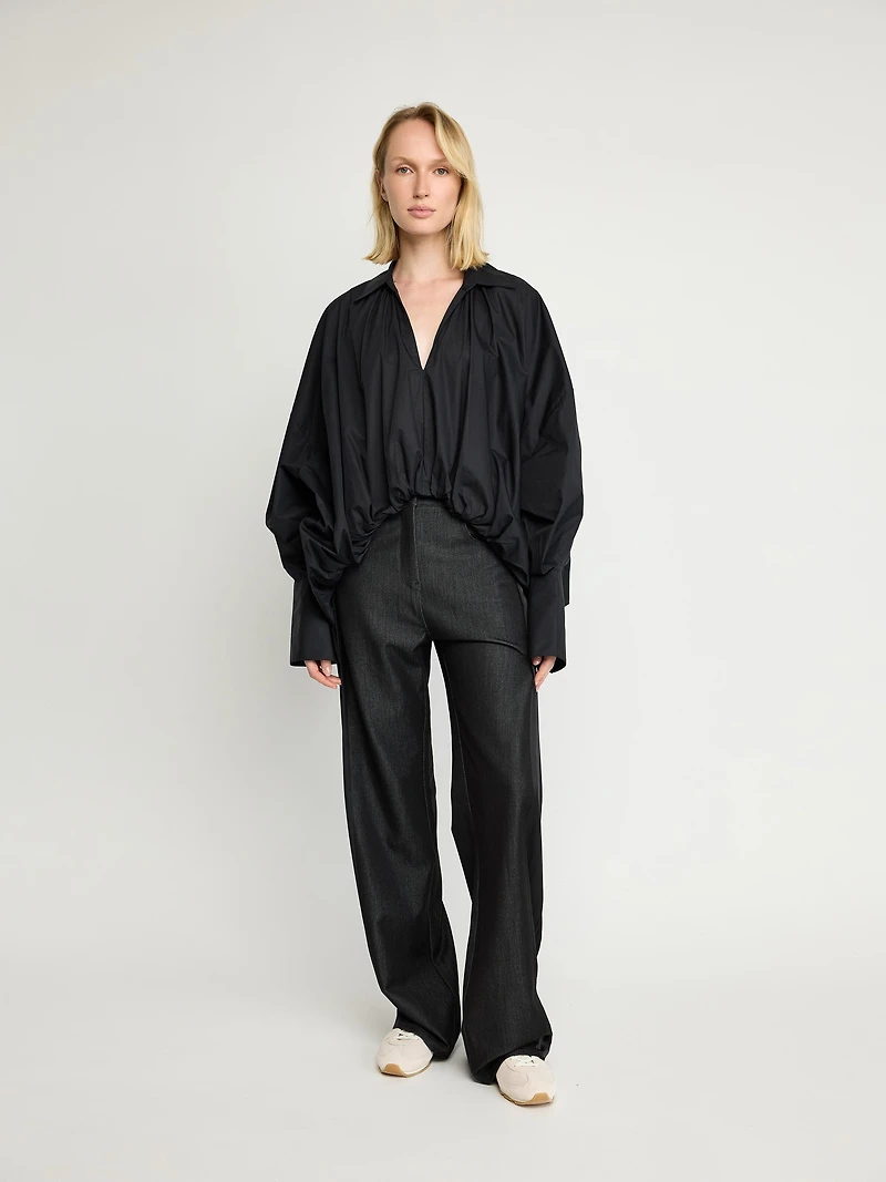 Tailored Wide-Leg Pants