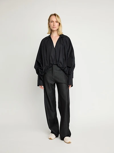 Tailored Wide-Leg Pants