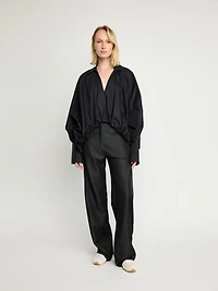 Tailored Wide-Leg Pants