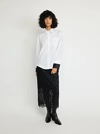 Chemise boutonnée blanche classique