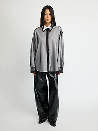 Contrast Sheer Shirt