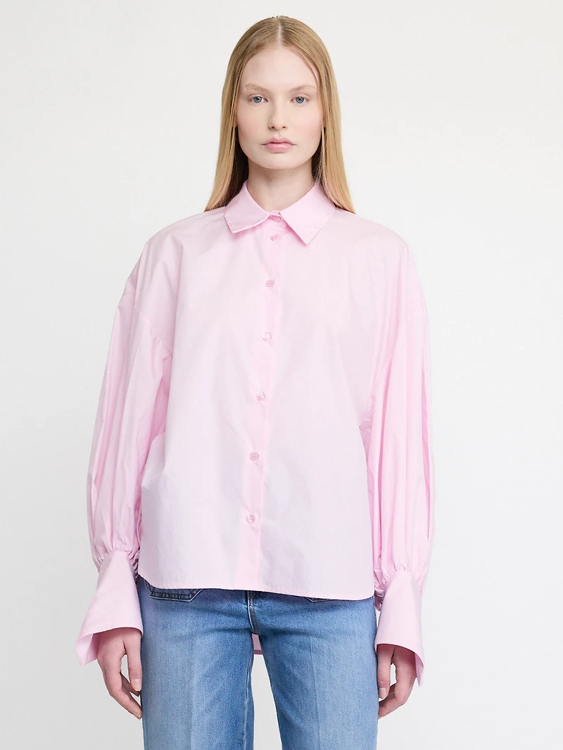 Pink Button-Up Shirt