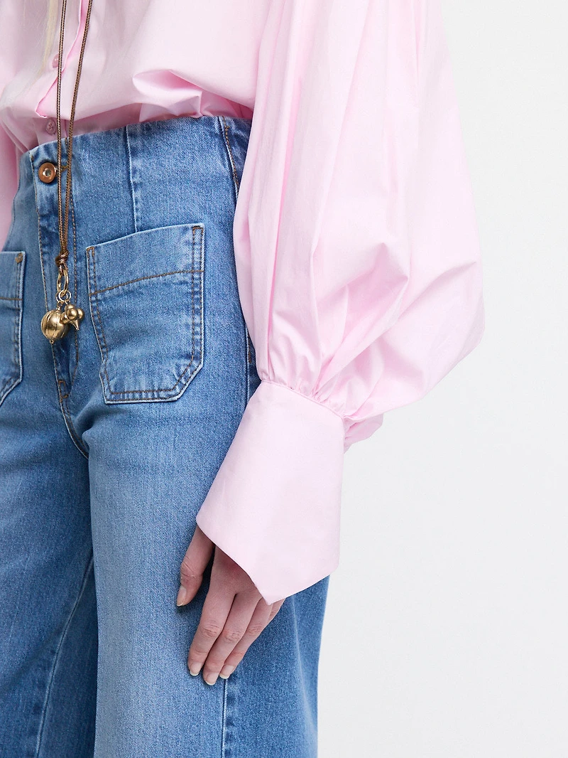 Pink Button-Up Shirt