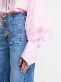 Pink Button-Up Shirt