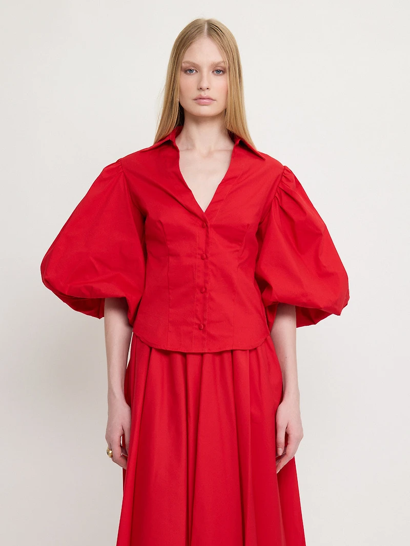 Red Puff Shirt