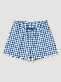 Gingham Tie-Waist Short