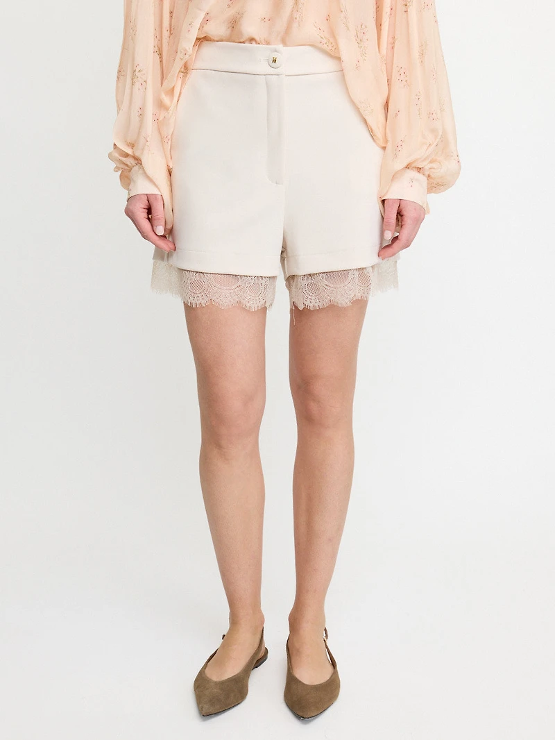 Soft Lace Trim Short