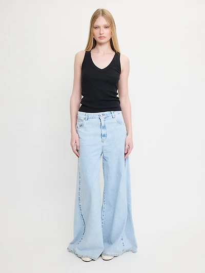 Light Wash Wide Leg Jeans
