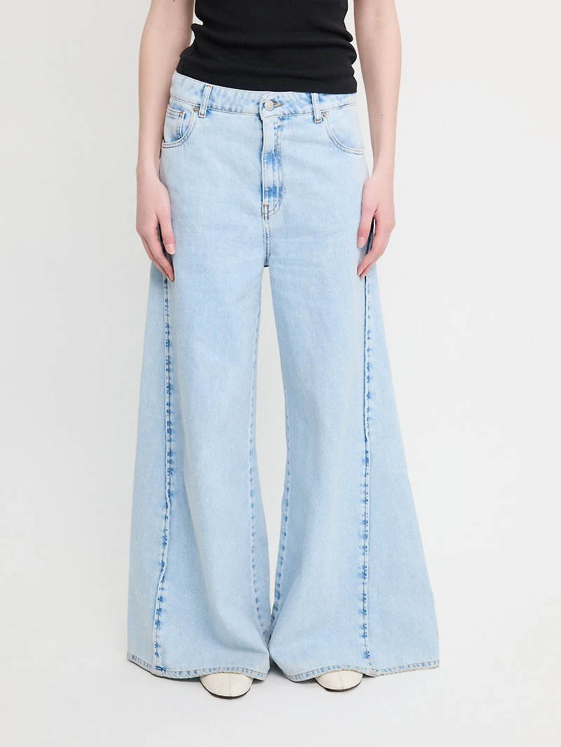 Light Wash Wide Leg Jeans