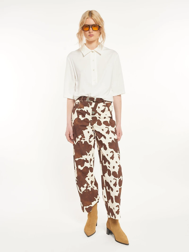 Cow Print Pants