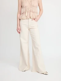 Wide Leg Denim Jeans