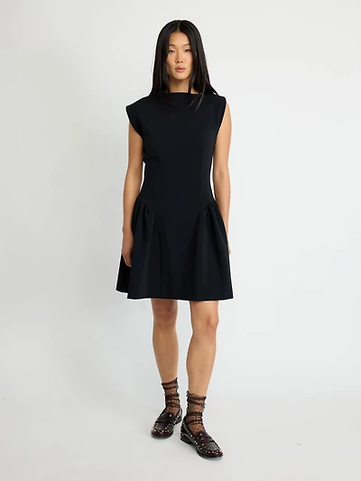 Structured Peplum Mini Dress