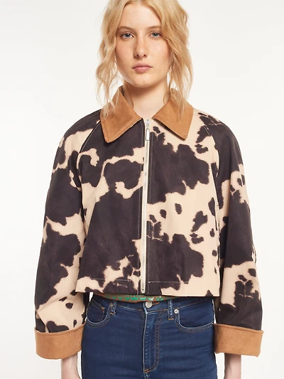 Cow Print Jacket