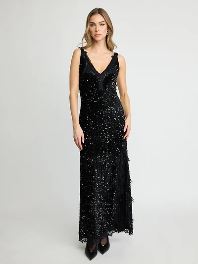 Sequin Maxi Dress