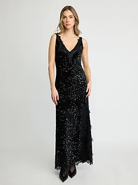 Sequin Maxi Dress