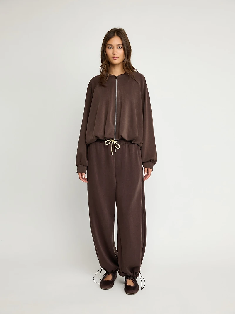 Relaxed Zip-Up Sweater