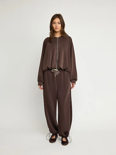 Relaxed Zip-Up Sweater