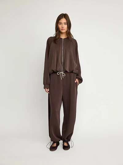 Wide-Leg Drawstring Pants