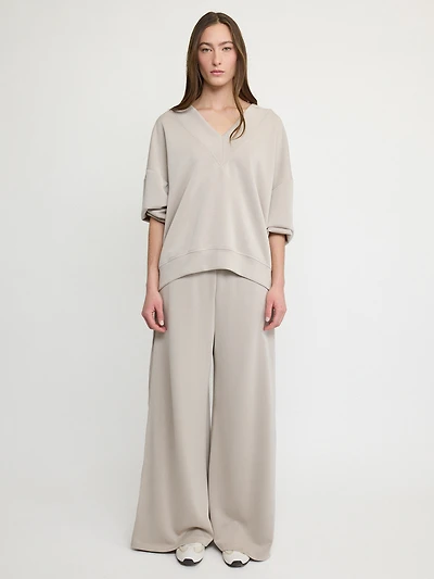 V-Neck Relaxed Sweatshirt